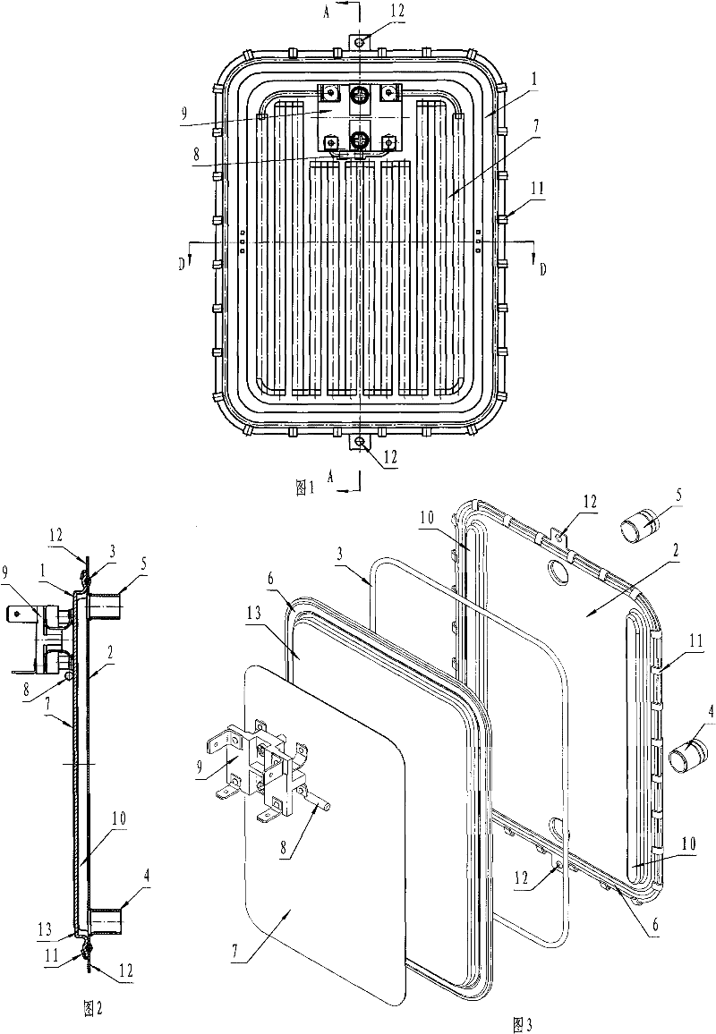 Instantaneous electric kettle heating body