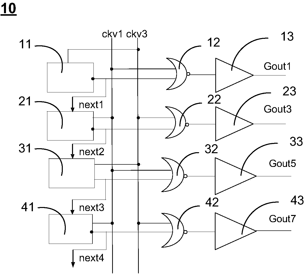 Grid driving circuit and control method thereof, and liquid crystal display