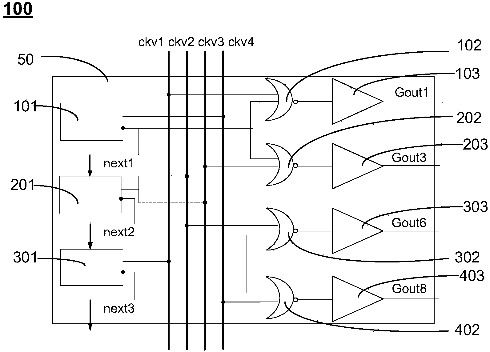 Grid driving circuit and control method thereof, and liquid crystal display