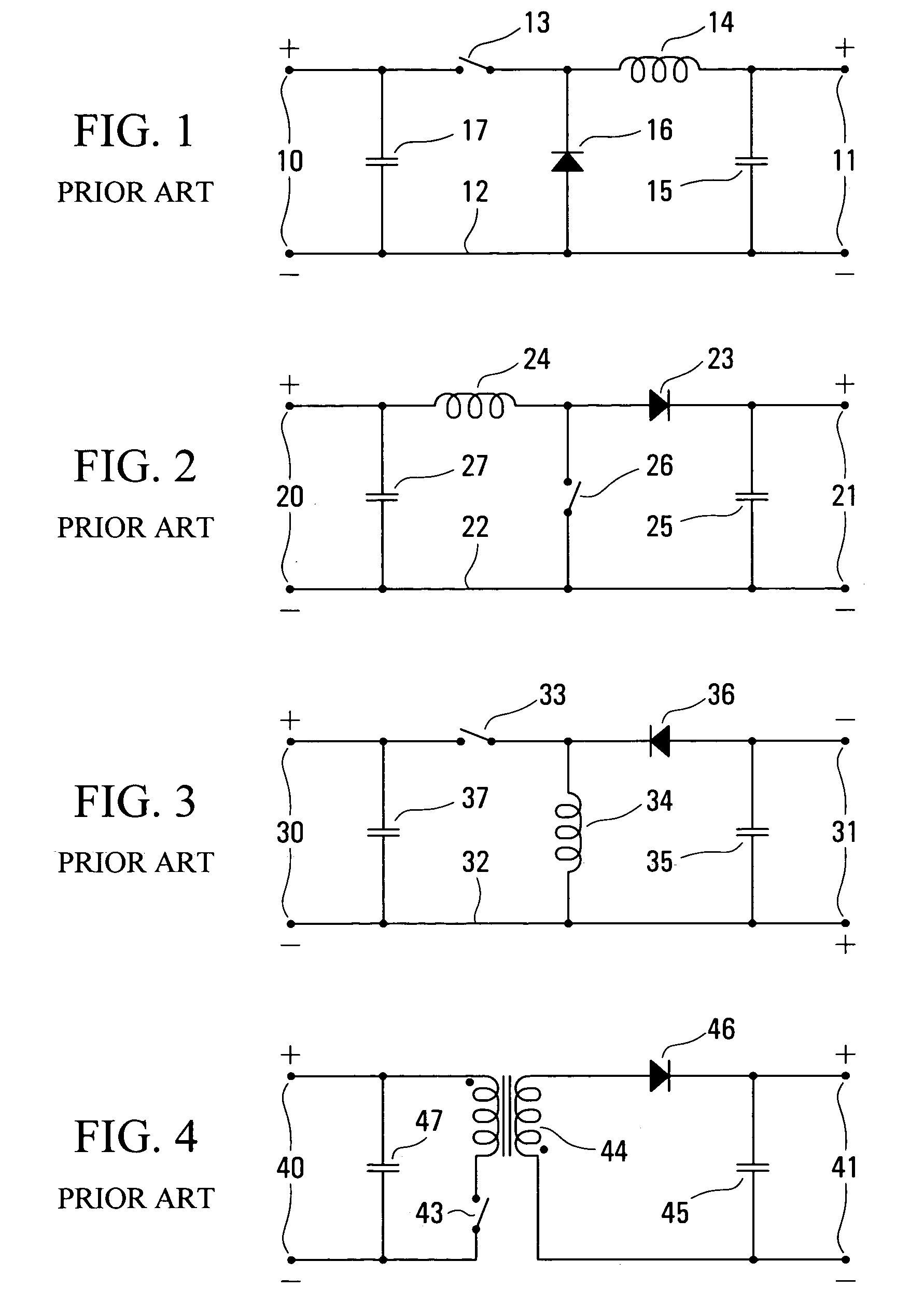 DC converters having buck or boost configurations