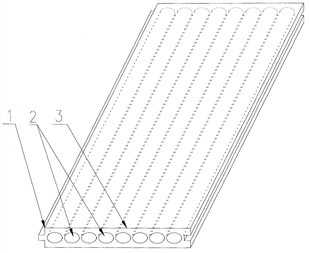 Heat collection plate of solar energy flat plate collector