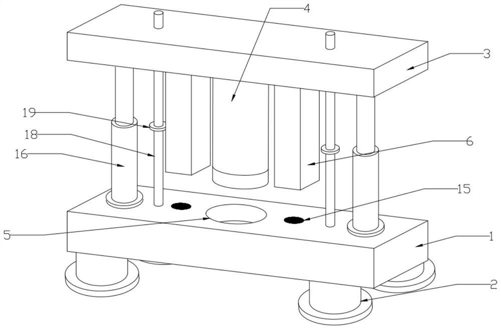 Damping structure for projection equipment manufacturing