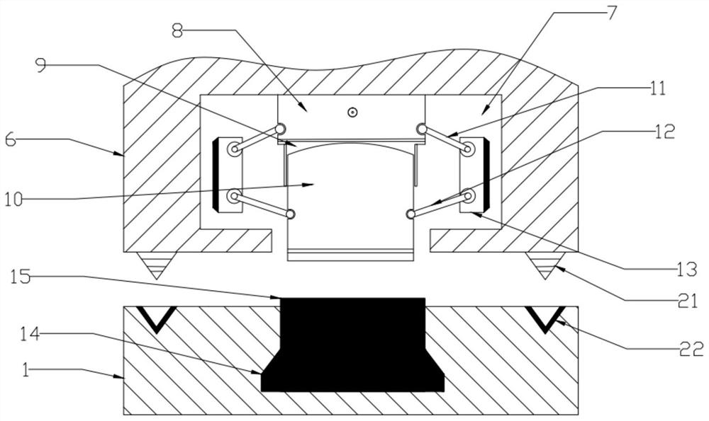 Damping structure for projection equipment manufacturing