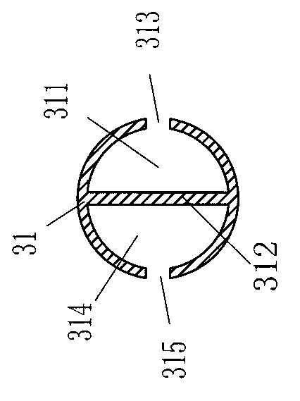 Horizontal steel tube occluding water blocking tube curtain and construction method thereof