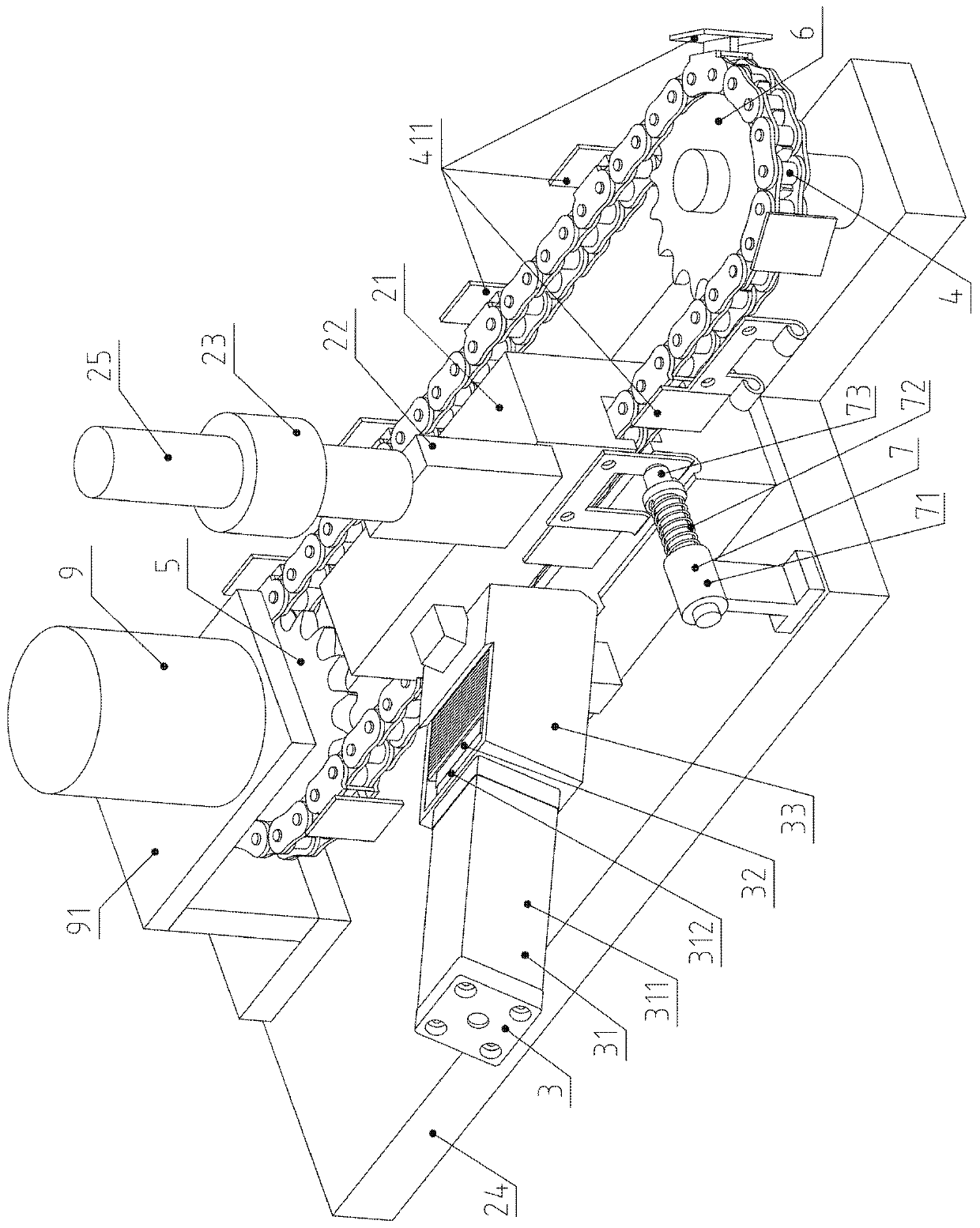 Automatic punching forming processing equipment for folding pin shaft barrel and application method