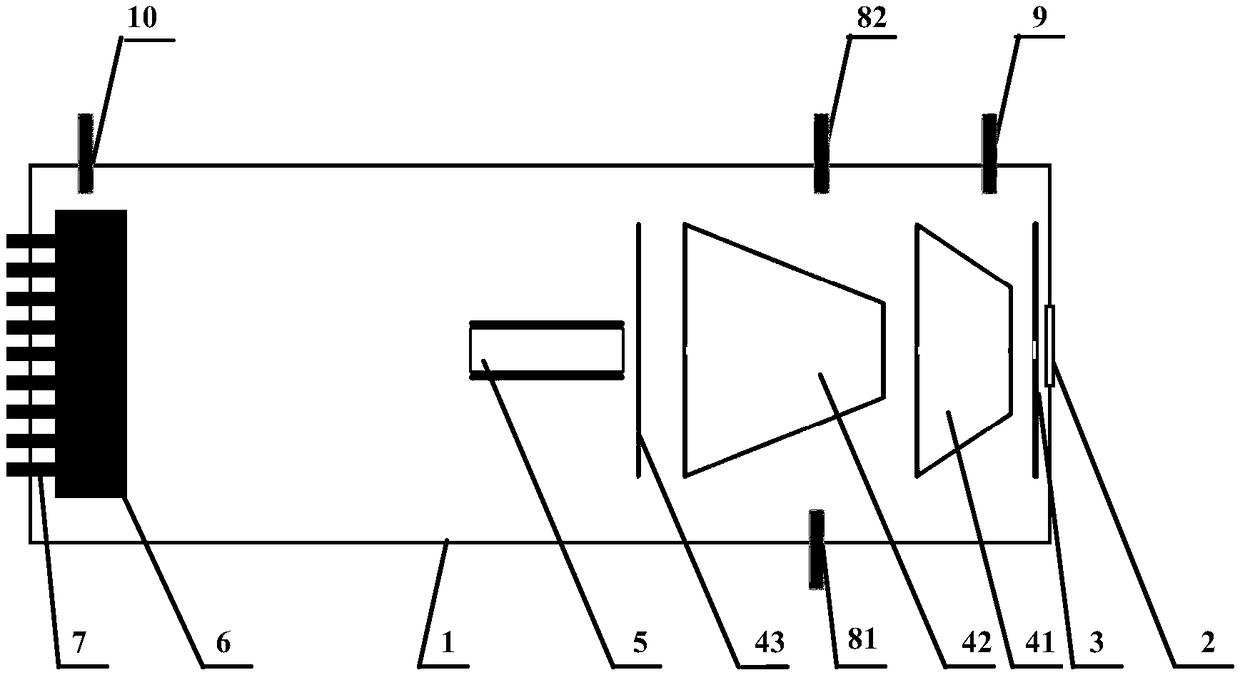 A focusing scanning type photomultiplier tube