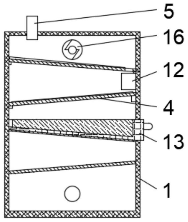 Treatment device for copper-containing wastewater of copper smelting plant