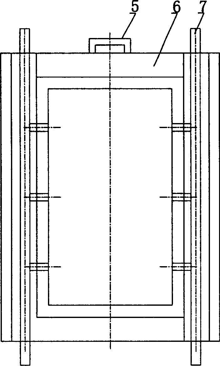 Compact planar membrane filtering piece, membrane filtering unit and apparatus