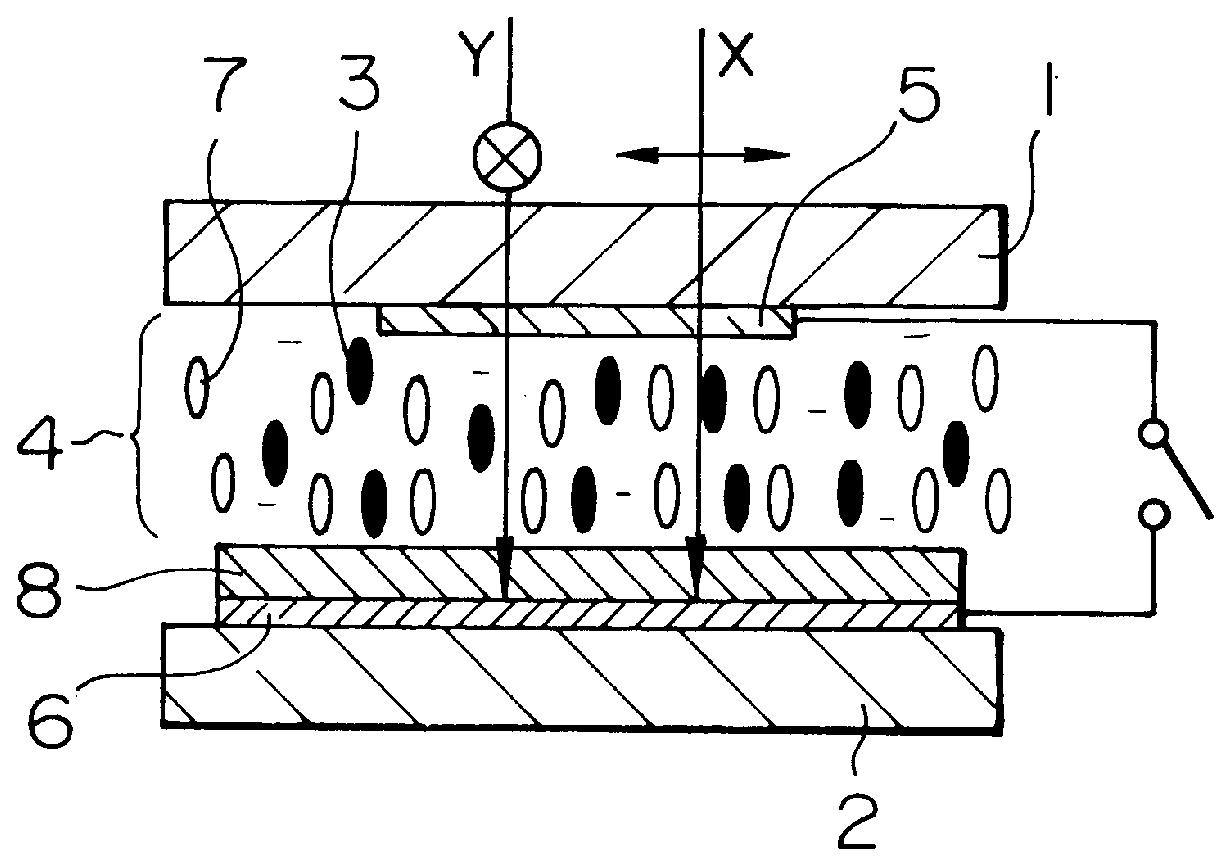 Guest-host liquid crystal display device and guest-host liquid crystal composition