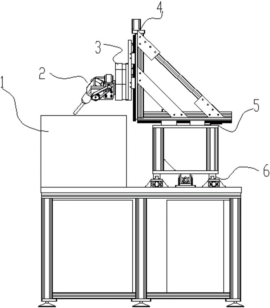 Five-axle linkage electrolytic and mechanical combination polishing machine for curved surfaces