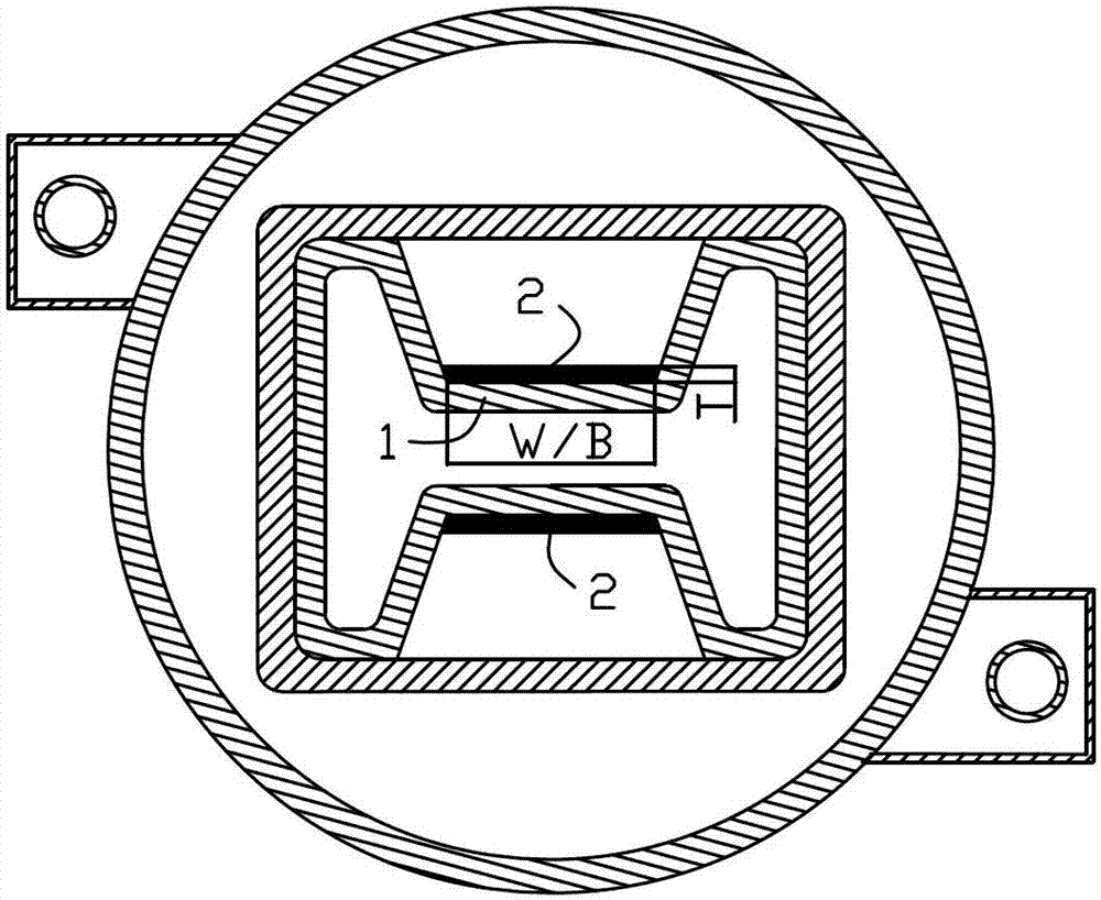 H-shaped tubular mold