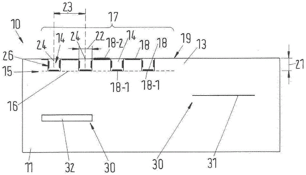 Method for producing an individualized security document having recesses