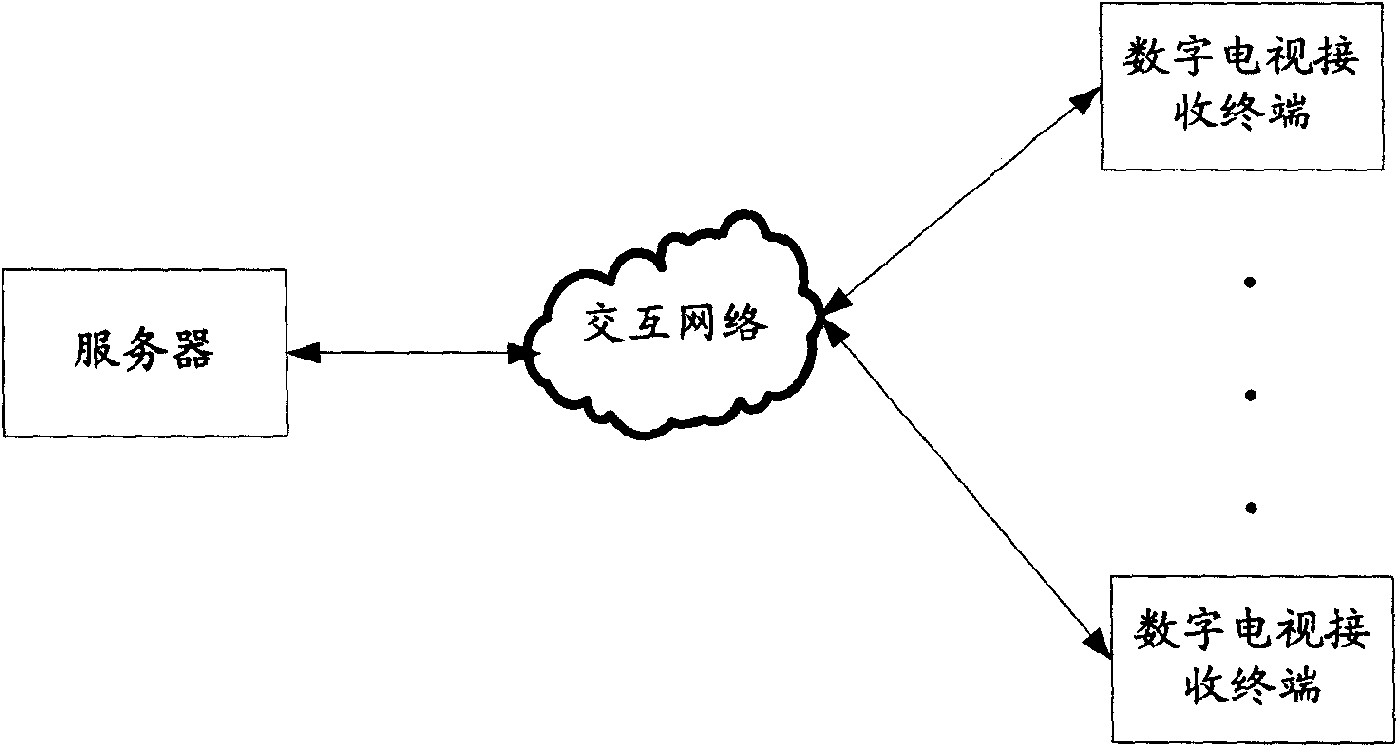 Server, digital television receiving terminal and program information display system and method