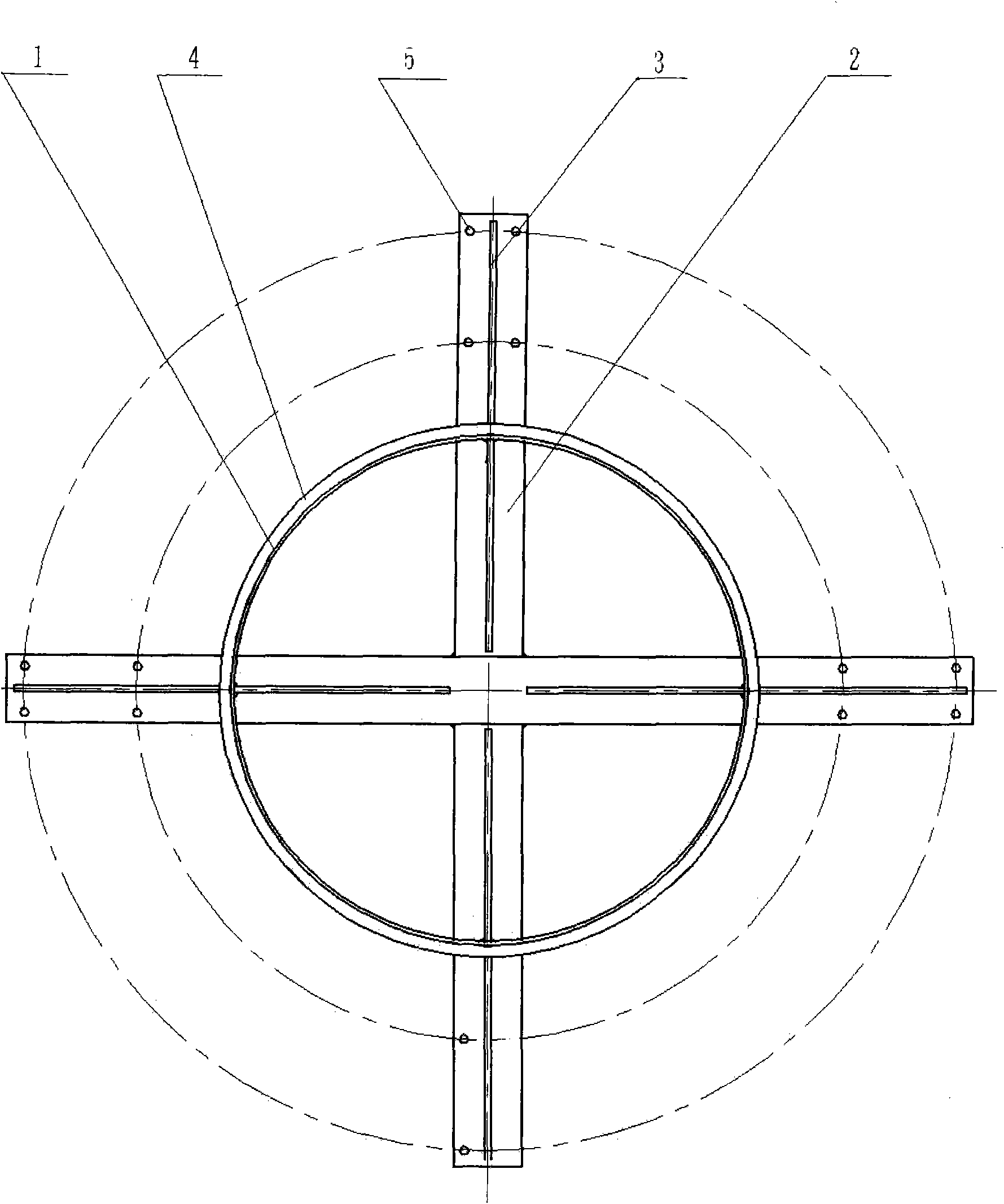 Special spraying device for wind-power tower