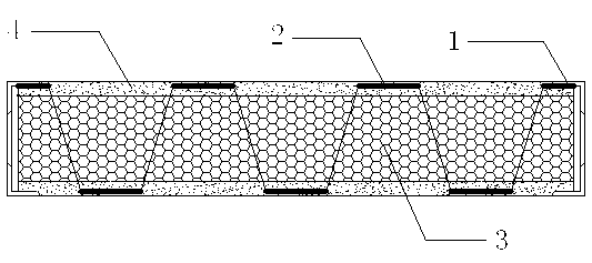 Compressed-steel sandwich combination wallboard