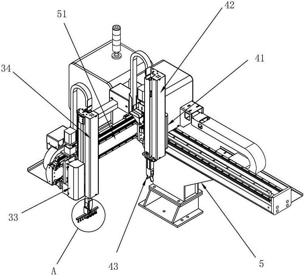Automatic insert injection molding machine