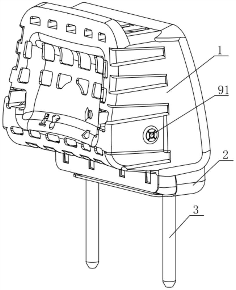 Four-direction electric adjusting headrest structure and using method thereof