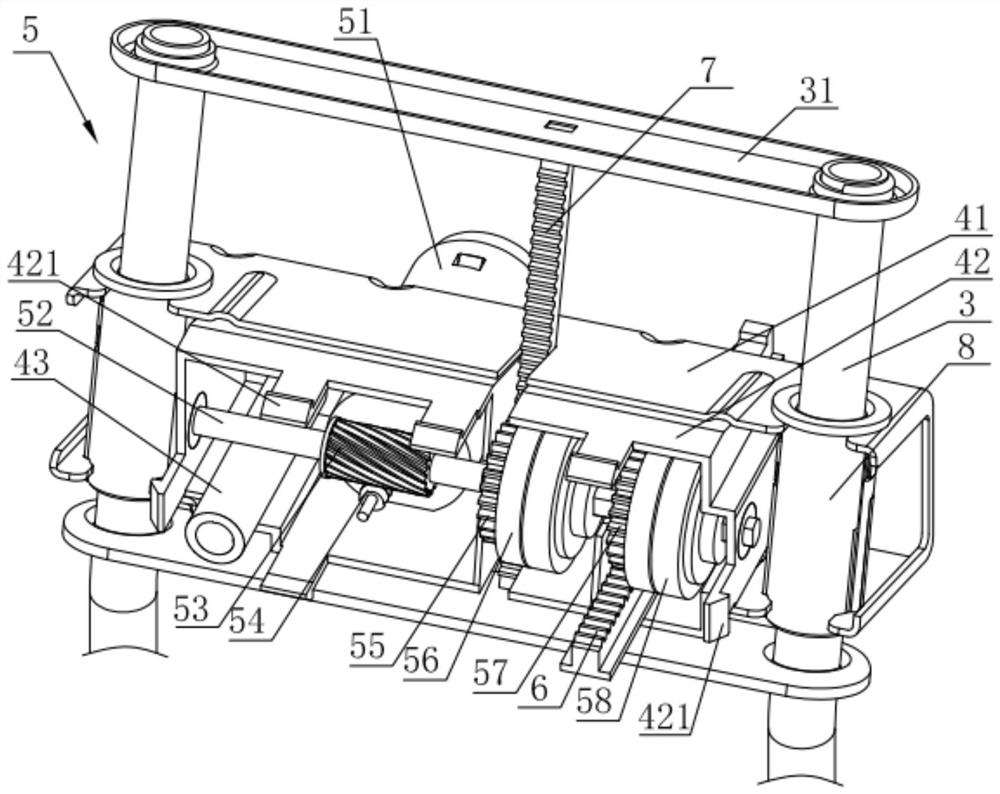 Four-direction electric adjusting headrest structure and using method thereof