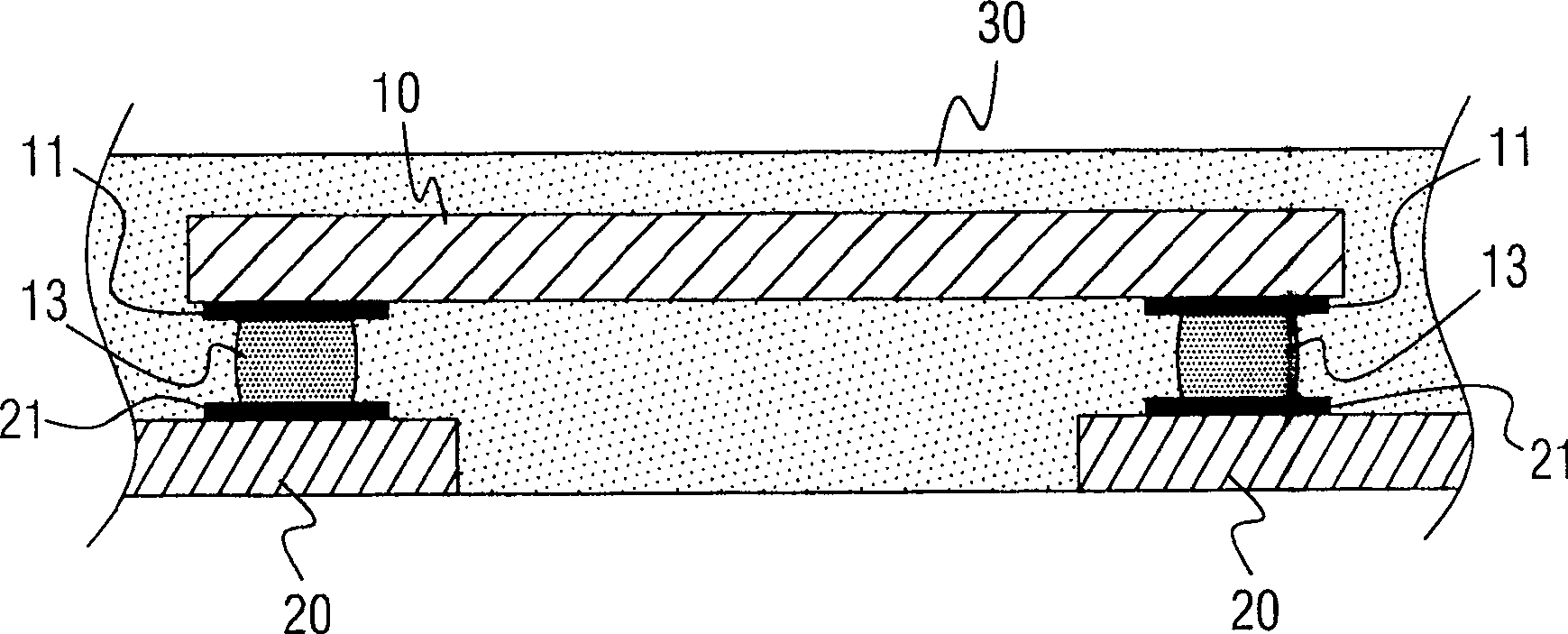 Semiconductor packaging structure with intensification layer and encapsulation method thereof