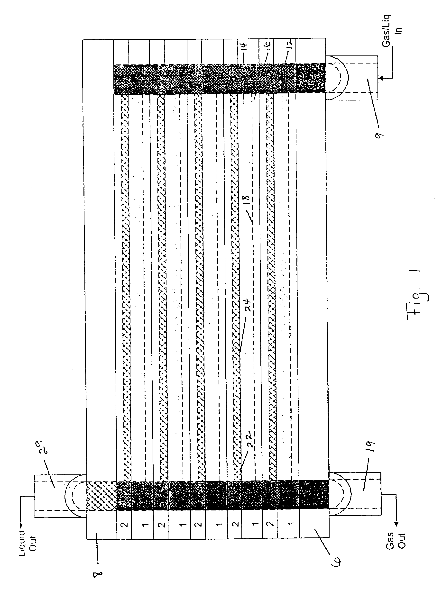 Conditions for fluid separations in microchannels, capillary-driven fluid separations, and laminated devices capable of separating fluids