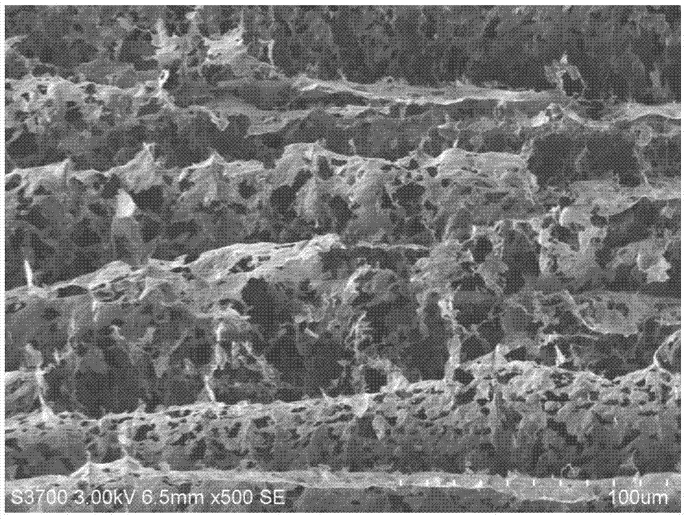 A kind of preparation method of lamellar porous graphene oxide and product thereof