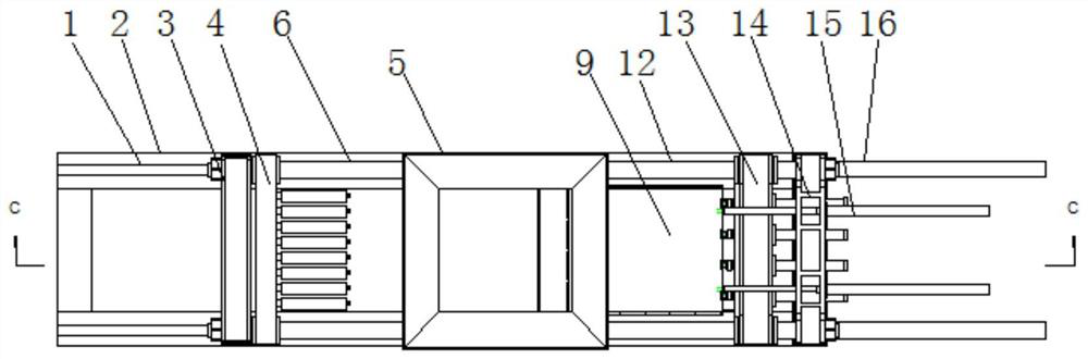 Hydraulic horizontal extrusion type impurity separation equipment for water-containing viscous sludge material