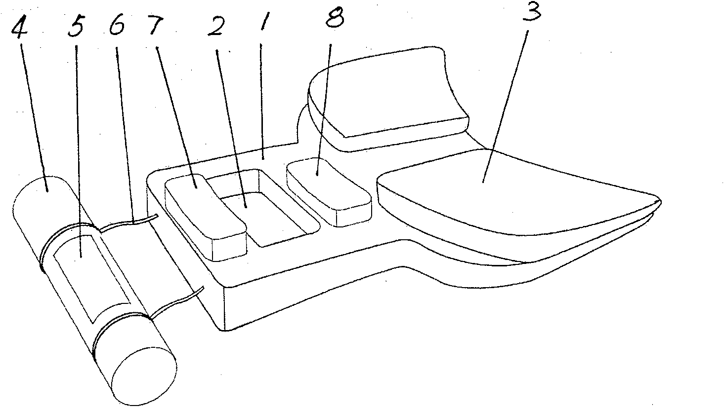 Composition type bump out thermal protecting guard apparatus for prone position