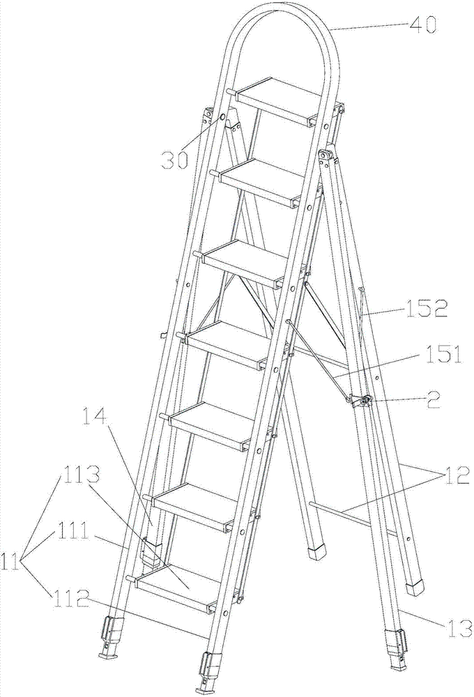 Domestic non-falling ladder