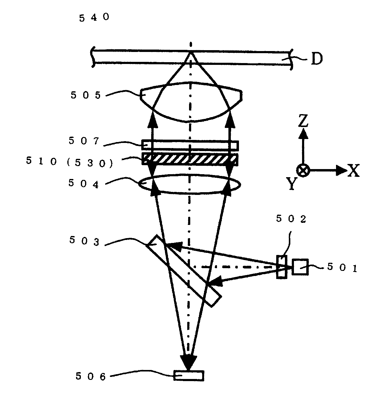 Liquid crystal lens element and optical head device