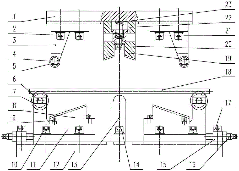 Primary molding tool of omega-shaped elastic strips in automatic production