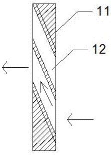 Device for efficiently removing impurities in feed