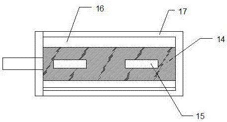 Device for efficiently removing impurities in feed