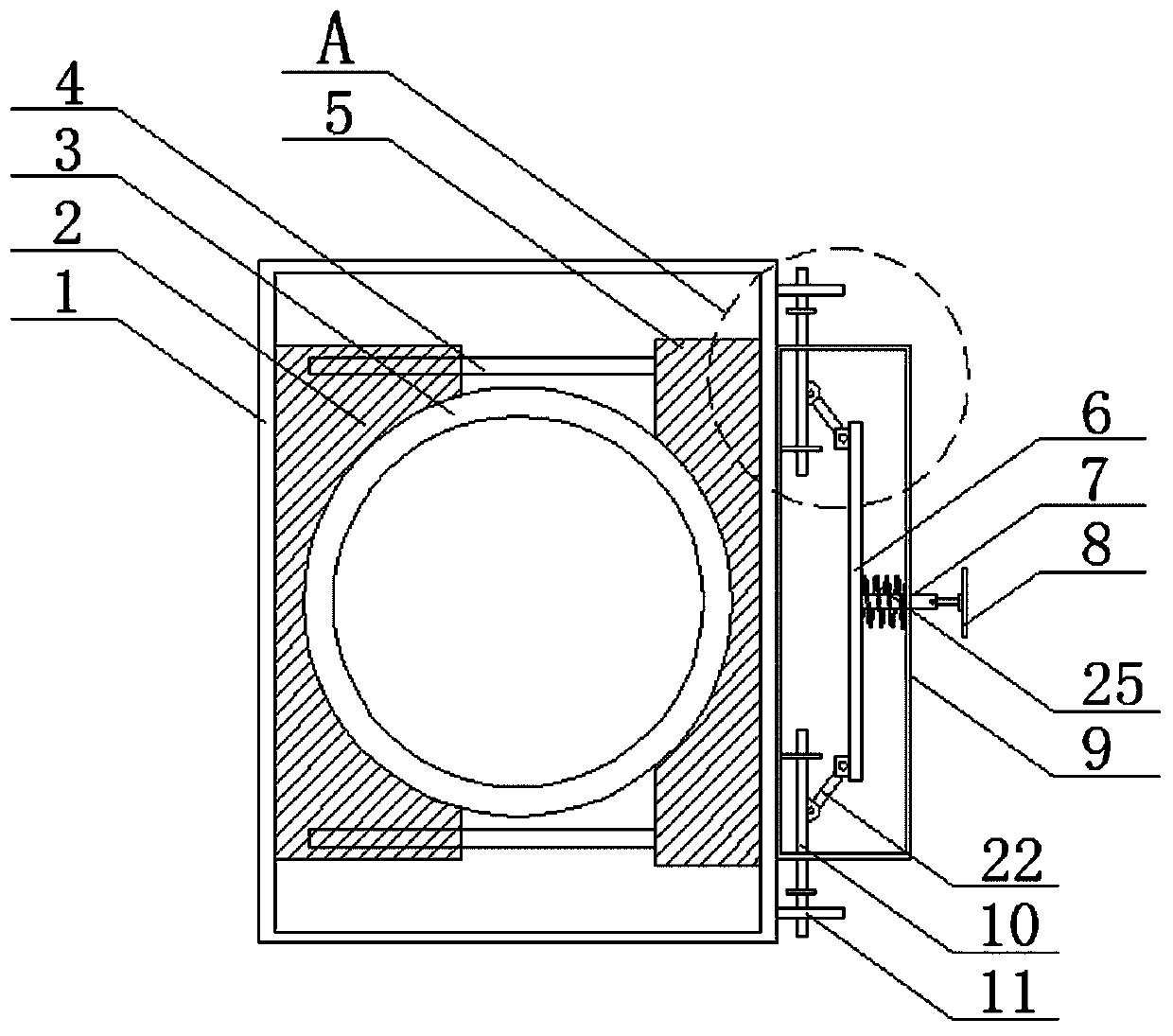 Combined installation protective equipment for single silicon thermal field crucible and using method of combined installation protective equipment