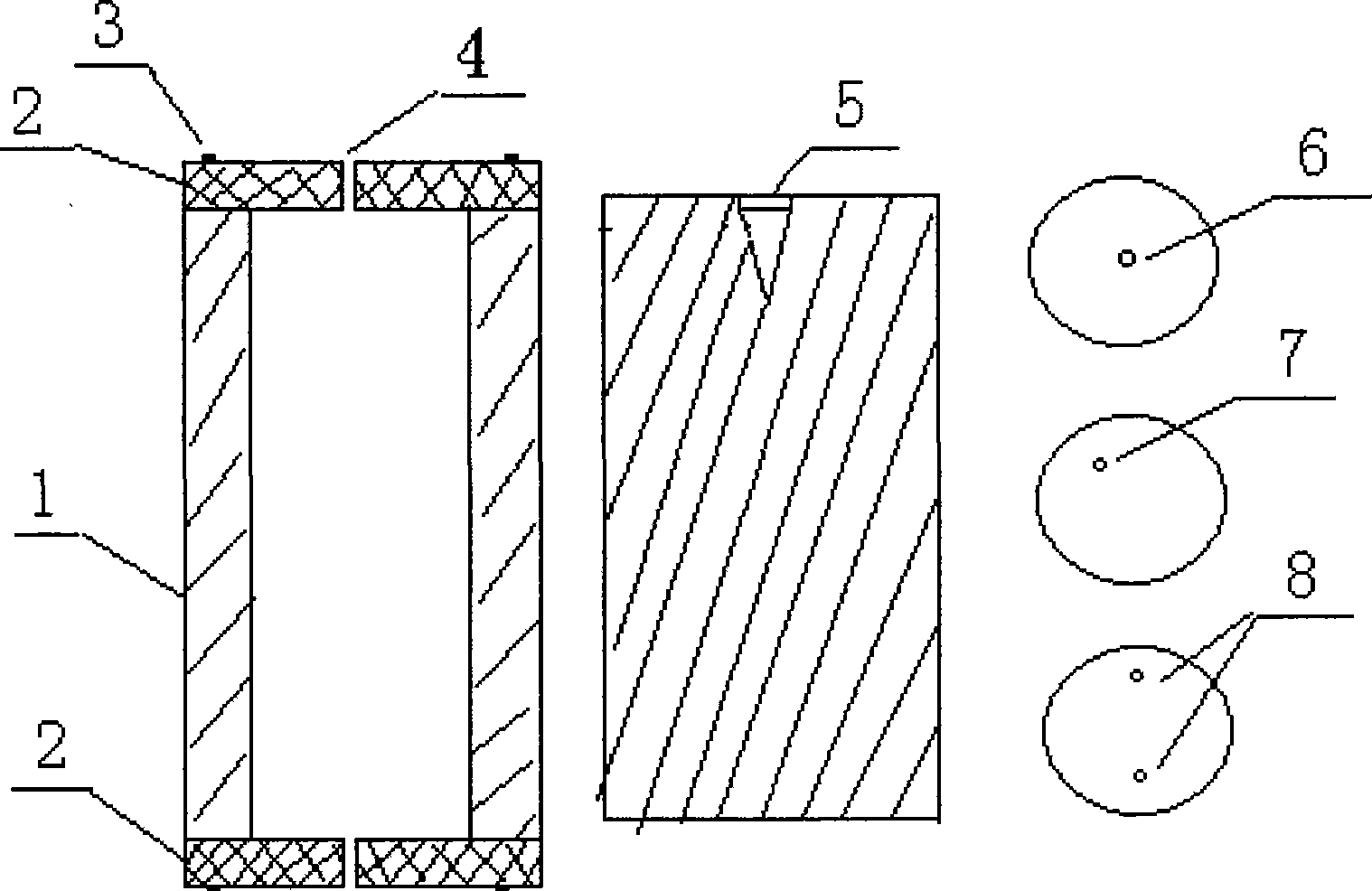 Mould apparatus and method for manufacturing multicomponent glass optical fiber prefabricating stick