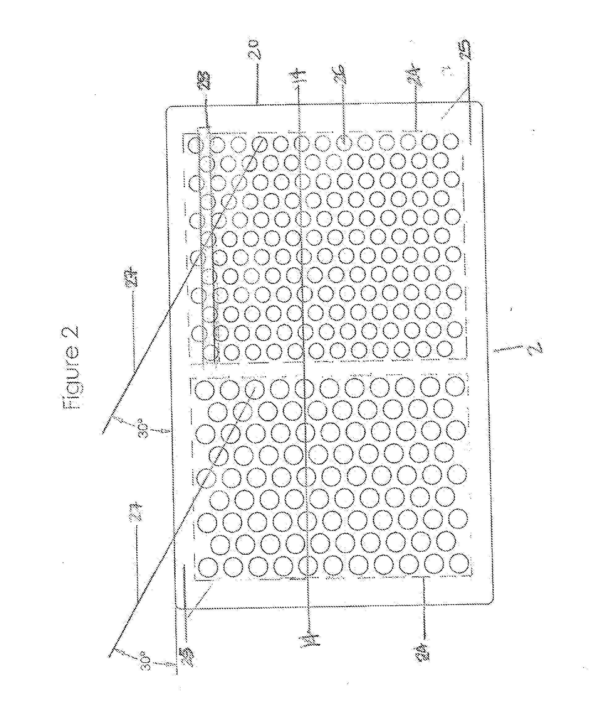 Mould mat for producing bone cement pellets