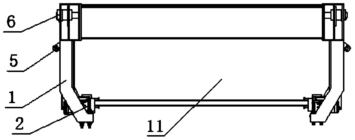 Mold table conveying platform and working method thereof