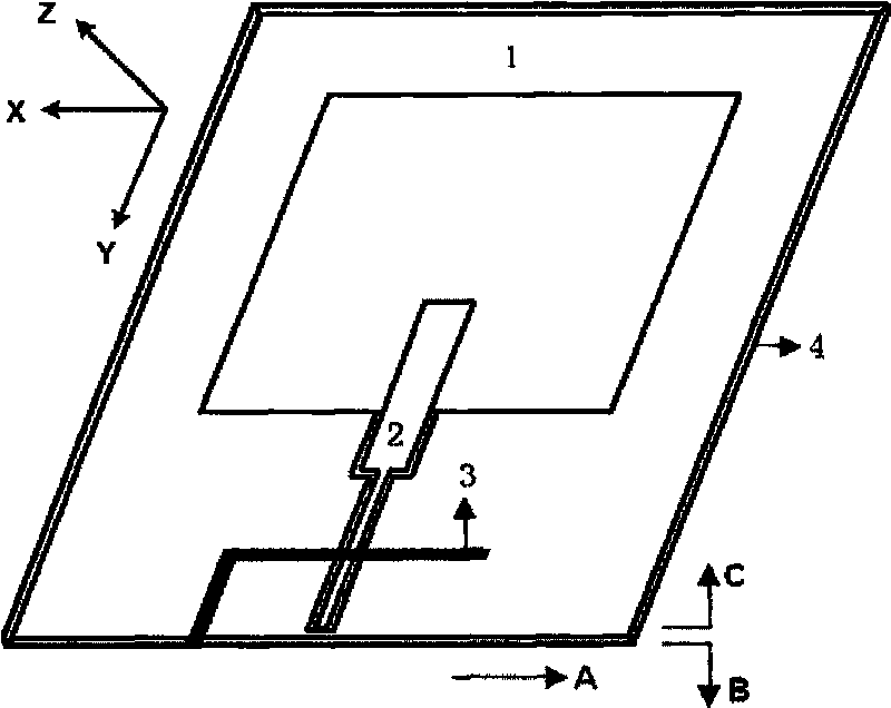 Dual-polarized built-in slot antenna used for mobile terminal of wireless local area network