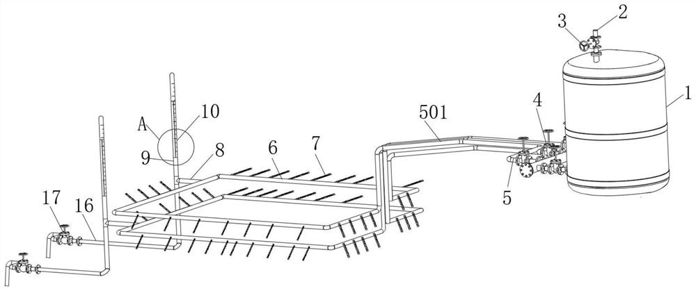 House termite prevention drip irrigation device