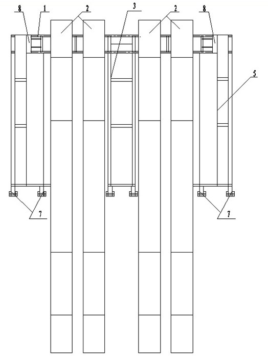 Construction equipment for inverted arch of two-track tunnel of high-speed railway