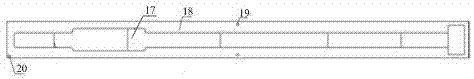 Tool and technique for machining long and narrow skin part