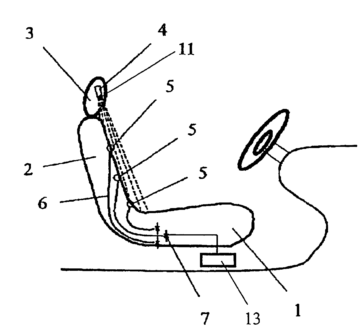 Method and device for detecting the position and the posture of a human body