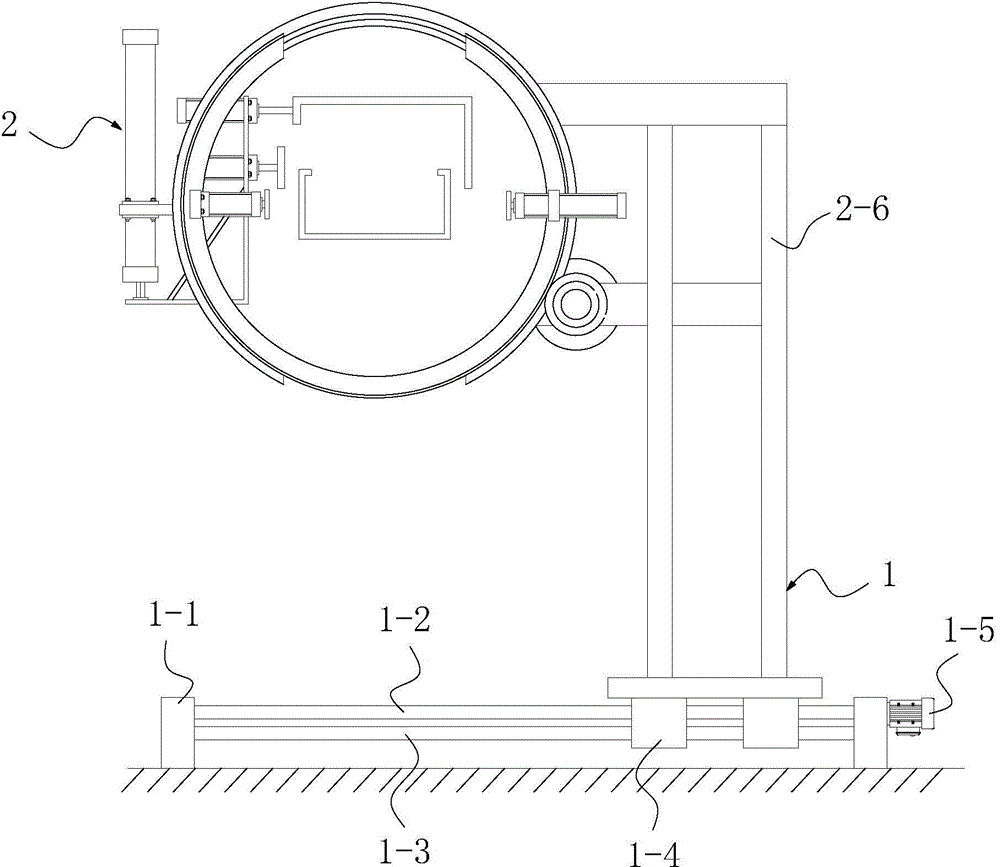 Horizontal type C-type steel transverse moving and turnover device