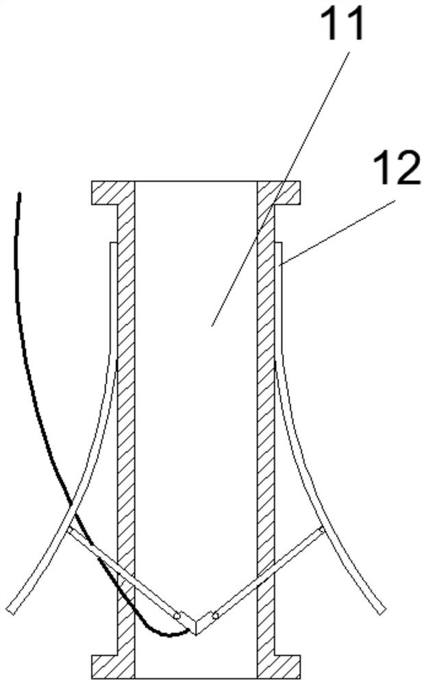 Pile foundation construction pouring device