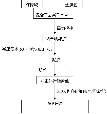 Magnetic nanocomposite fiber and preparation method and application thereof