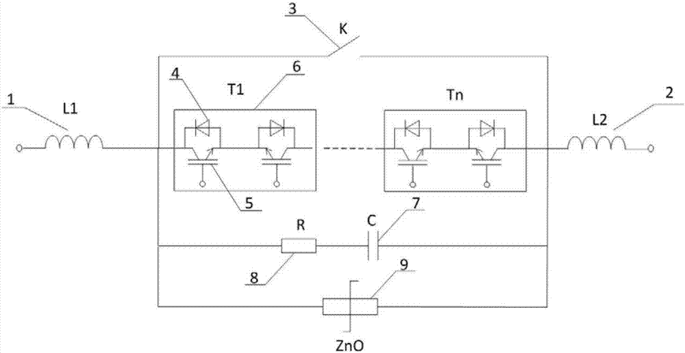 Low-voltage DC circuit breaker and test method