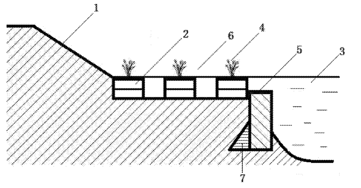 Unpowered water purification system for a riverfront landscape constructed wetland