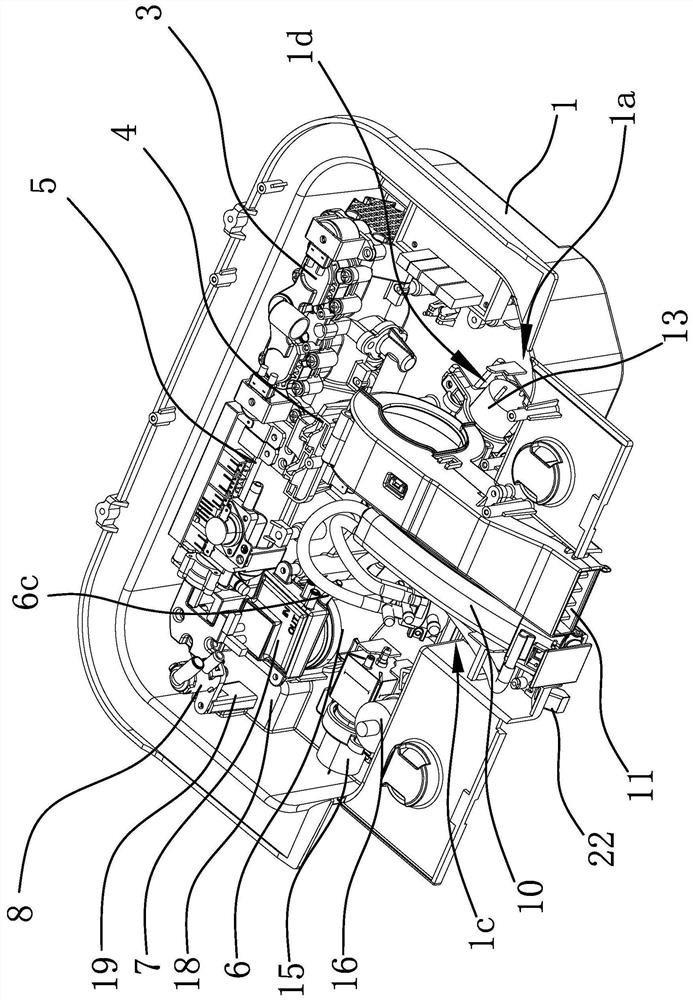 Machine core assembly used on intelligent closestool cover