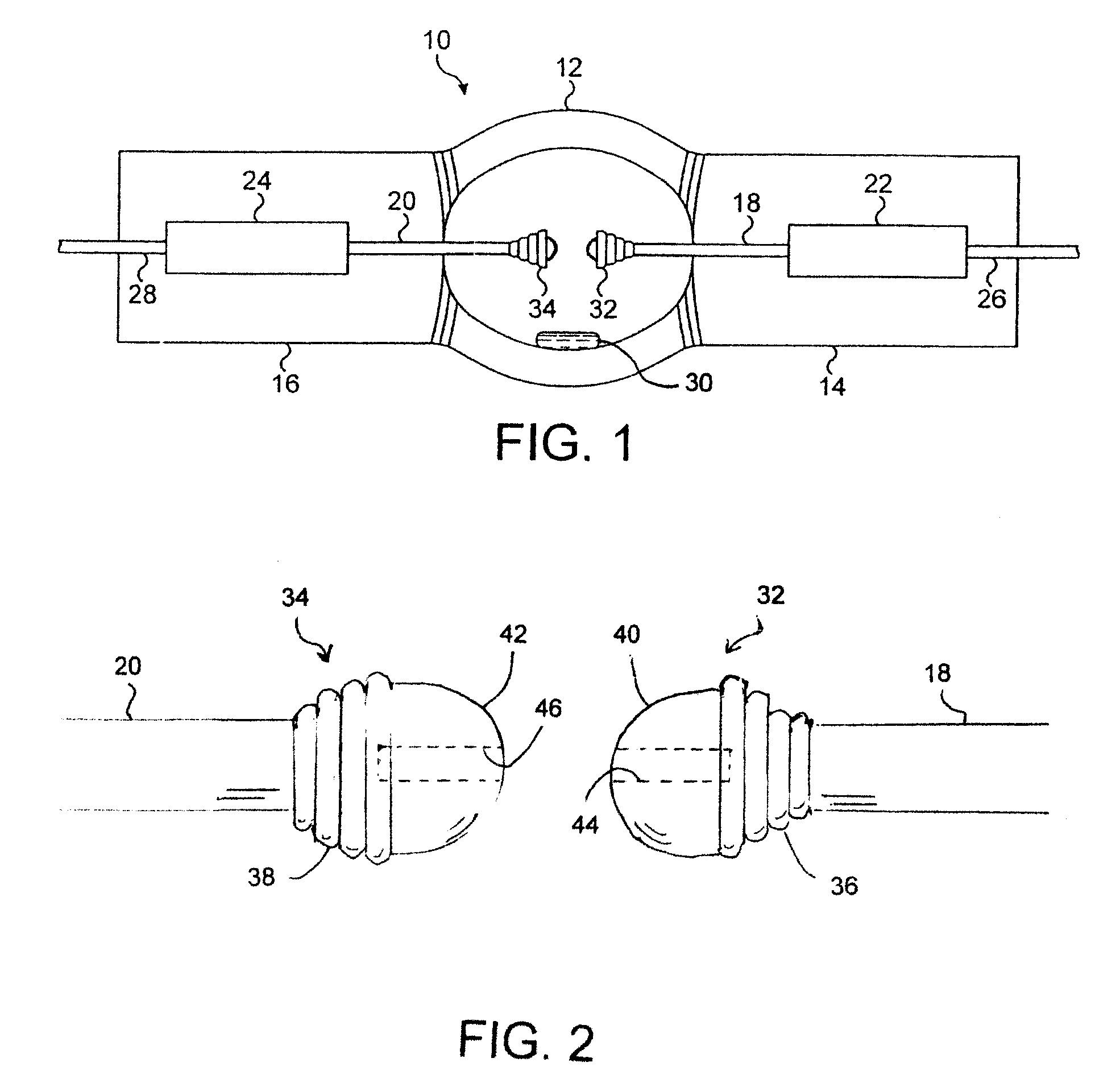 Ultra high pressure mercury arc lamp