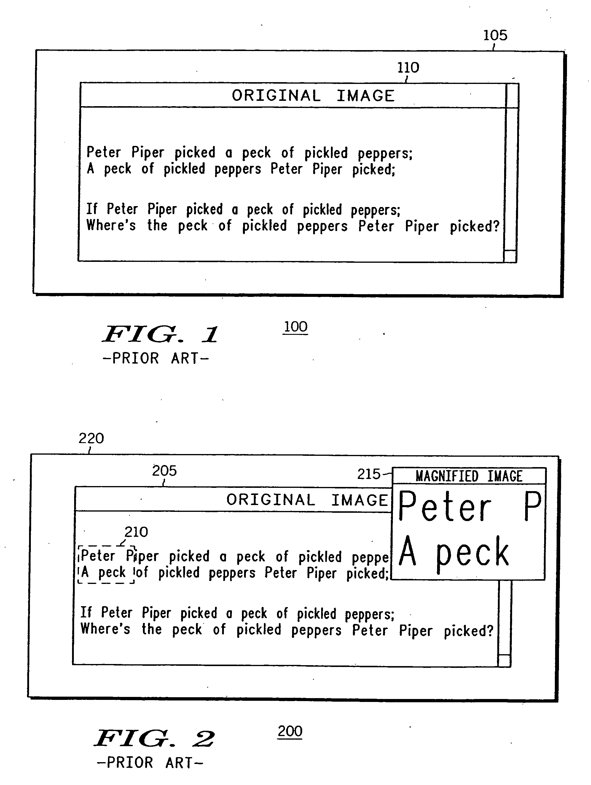 Method and apparatus for preserving, enlarging and supplementing image content displayed in a graphical user interface