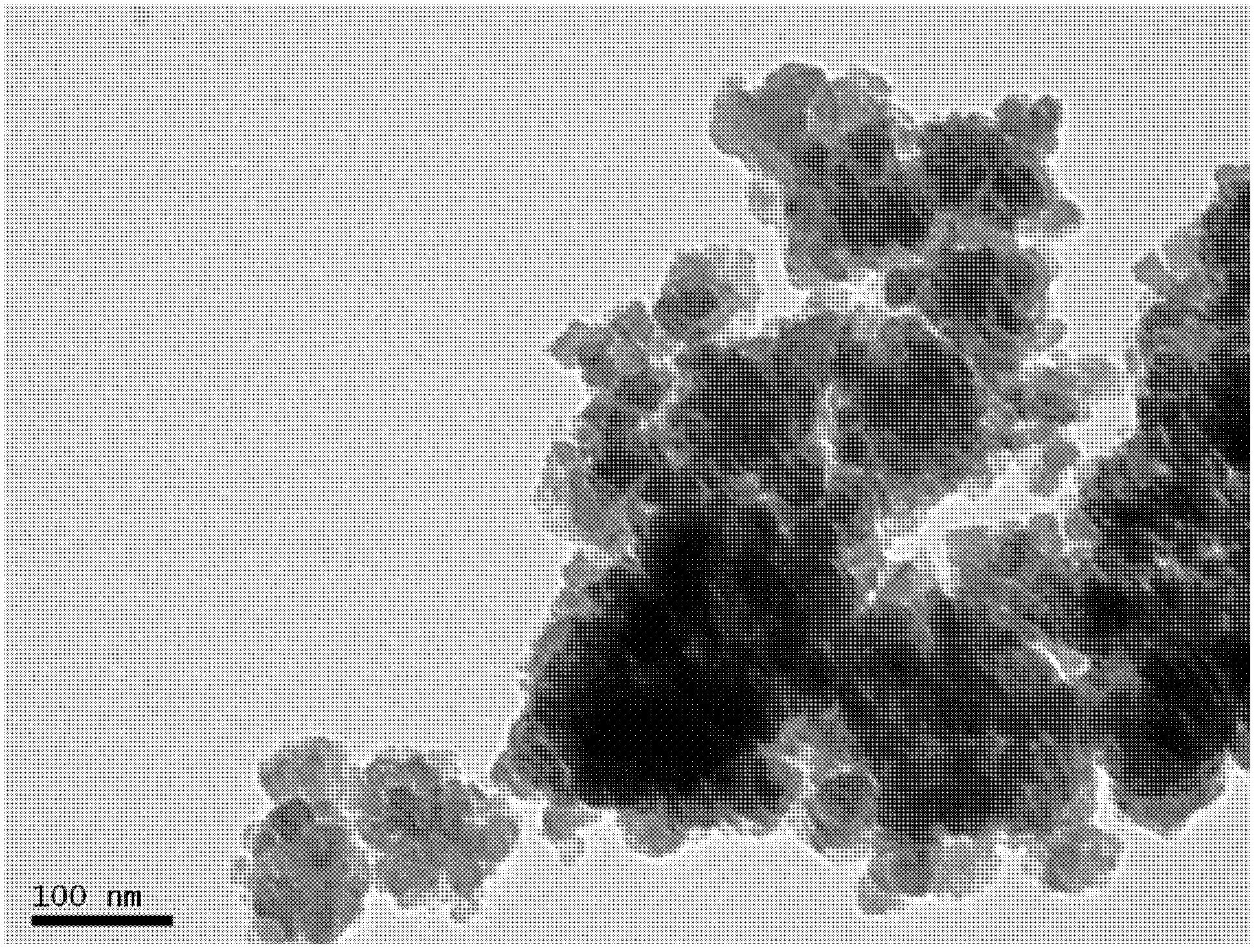 Method for preparing lithium iron phosphate/carbon composite material by using aniline